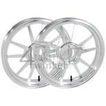 Wielen set, 17", C50, C70, C90 , Streetcub, tubeless type 1, Kepspeed