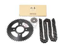 Tandwielen en ketting set, Mash Fifty, 50cc, 70cc, 13 - 48, 17mm as, A-kwaliteit