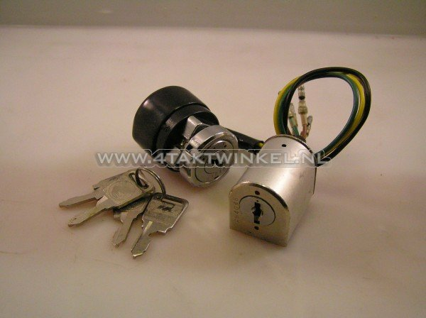 Contactslot set, C320 (C310 bruikbaar) + stuurslot, origineel Honda