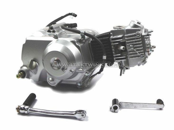 Motorblok, 70cc, semi-automaat, Lifan, 4-bak, zilver