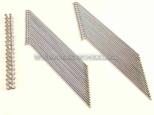 Spaken set 17" voorwiel originele look, past op SS50, CD50, C50