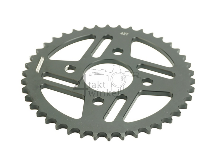 Achtertandwiel Replica Dax, Ape, PBR 42 aluminium, zwart