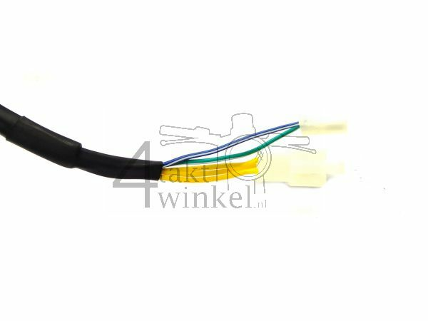 Motorblok, 50cc, handkoppeling, Zhenhua, 4-bak, met startmotor, Euro 4, 3x gele draad