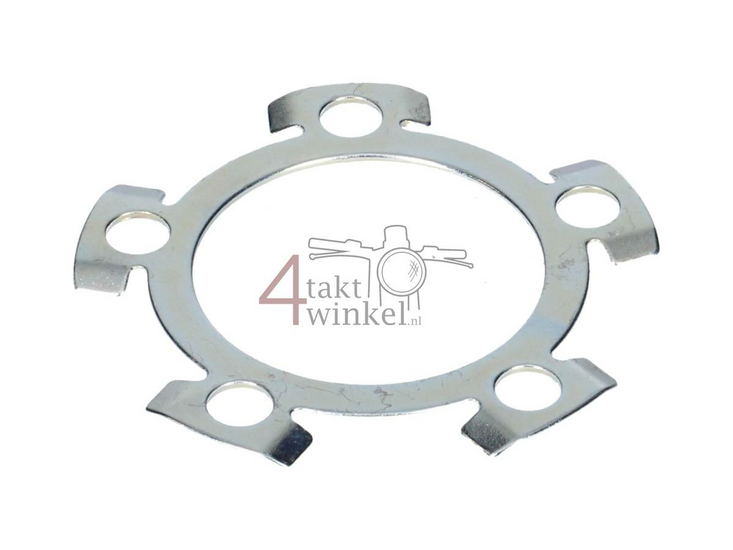 Tandwiel borgplaatje achtertandwiel Novio, PC50 5 bouten