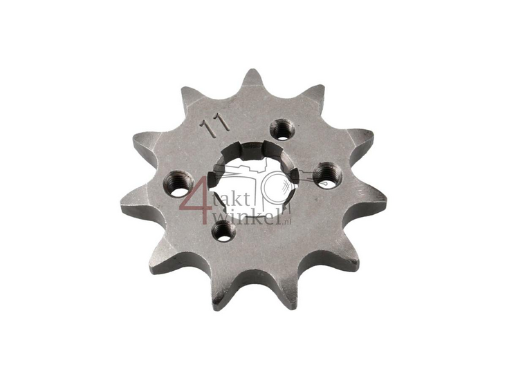 Voortandwiel, 428 ketting, 17mm as, 11, m3 gaten, past op Mash, AGM, Hanway