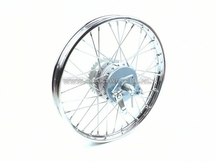 Wiel compleet, achterwiel, 17" met toebehoren, past op C50, CD50 (SS50)