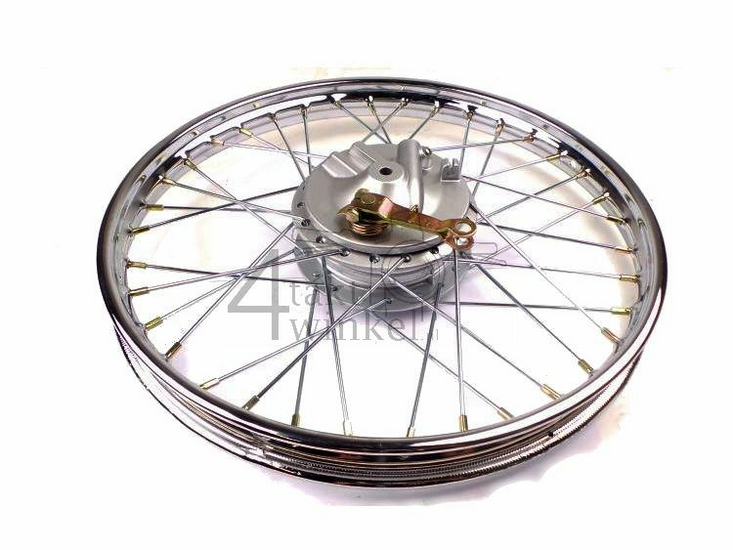 Wiel compleet, voorwiel, 17" met ankerplaat, past op SS50, CD50, CD50s Benly