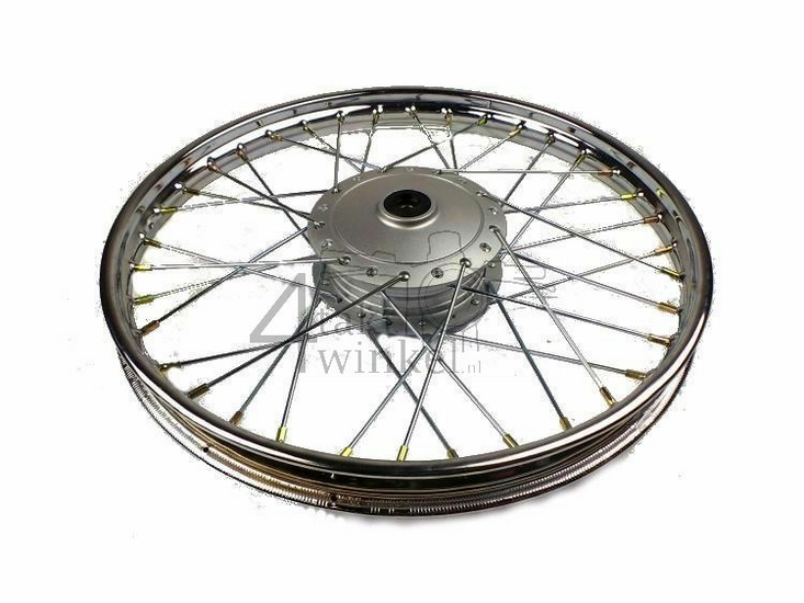 Wiel compleet, voorwiel, 17" met ankerplaat, past op SS50, CD50, CD50s Benly