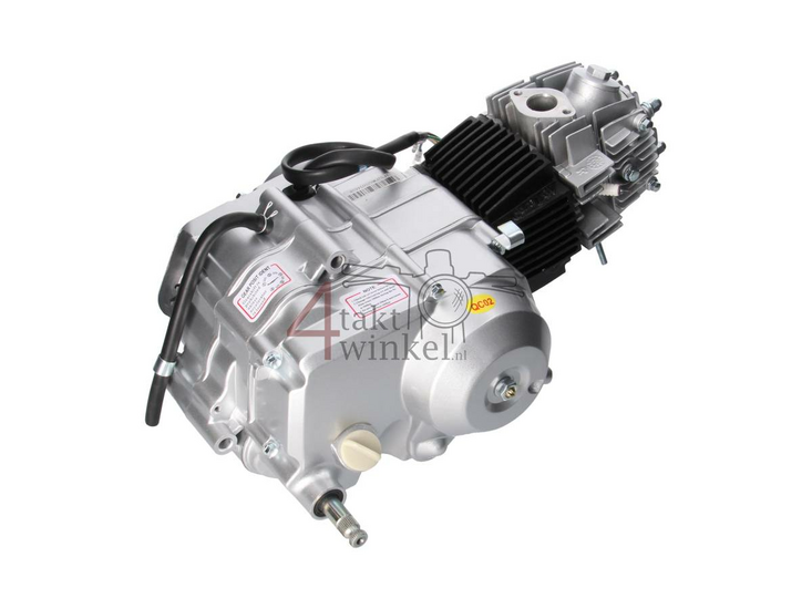 Motorblok, 107cc, semi-automaat, Lifan, 4-bak, zilver