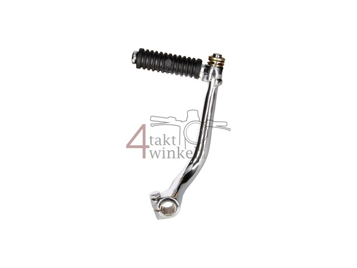 Kickstarter 14mm as, gebogen, past op SS50, C50, Dax, Chroom