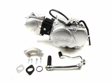 Motorblok, 50cc, handkoppeling, Lifan, 4-bak, zilver