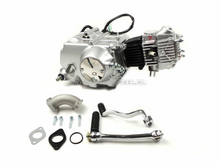 Motorblok, 50cc, handkoppeling, Lifan, 4-bak, zilver
