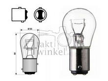 Achterlamp duplo BAY15D, 6 volt, 18-5 watt