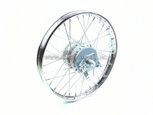 Wiel compleet, achterwiel, 17" met toebehoren, past op C50, CD50 (SS50)