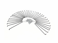 Spaken set, 157mm o.a. 17" streetcub, zwart