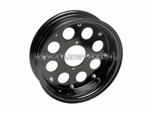 Velg Monkey 10" aluminium, 8 gaten, 3.50, zwart