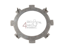 Koppelingsplaat staal C50, Dax, onder met 4 pootjes, origineel Honda