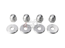 Dopmoer set, m10 x 1,25 + ringen, aluminium zilver