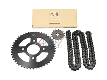 Tandwielen en ketting set, Mash Fifty, 70cc, 85cc, 15 - 48, 17mm as, A-kwaliteit