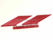 Spaken set, 157mm o.a. 17" streetcub, rood