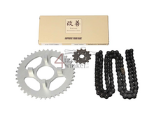 Tandwielen en ketting set standaard, past op SS50E, A-kwaliteit