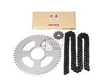 Tandwielen en ketting set, Hanway RAW50, AGM Caferacer, 428, 12-52, A-kwaliteit