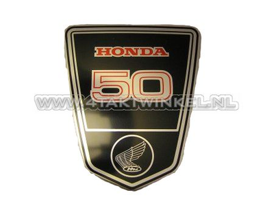 Sticker Dax embleem onder zadel groot, 50, origineel Honda, NOS