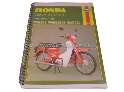Werkplaatsboek, Honda C50 automaat, kopie