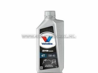 Olie Valvoline 5w-40 vol synthetisch, 4-takt, 1 liter