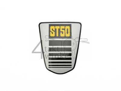 Sticker embleem onder zadel groot, ST50, past op Dax k3