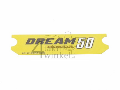 Sticker Dream 50, zijkapje, origineel Honda