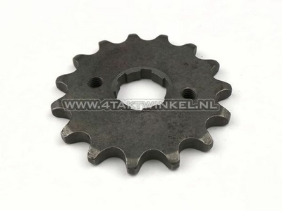 Voortandwiel, 428 ketting, 20mm as, 15, Ace / Ape 125