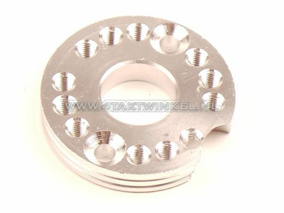 Draaiplaat voor carburateur aluminium, blank, 22mm