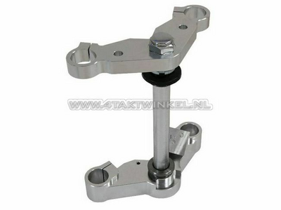 T-stuk & kroonplaat set Monkey 30mm, standaard breedte, aluminium