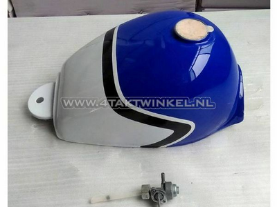Tank, Monkey, Z50j replica, blauw / wit / zwart